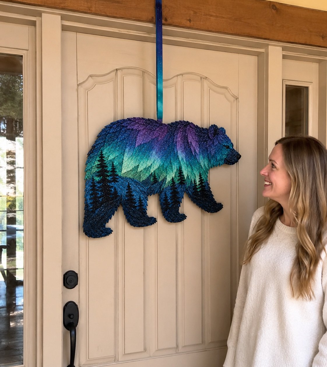 ⏳Last Day 49% OFF - 🌌🐺Northern Lights Wildlife DIY Patchwork Kit