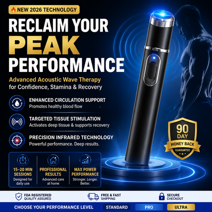 2026 New Advanced Acoustic Shockwave Therapy Device | Male Wellness & Muscle‑Joint Pain Relief