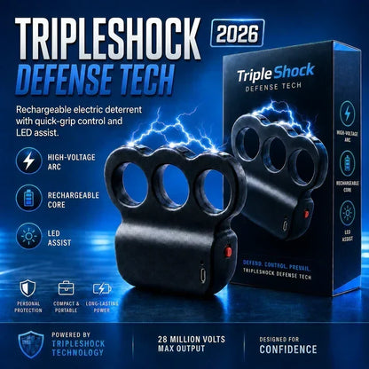 👑2026 TripleShock Stun Device – Powerful Personal Defense & Deterrent Protection