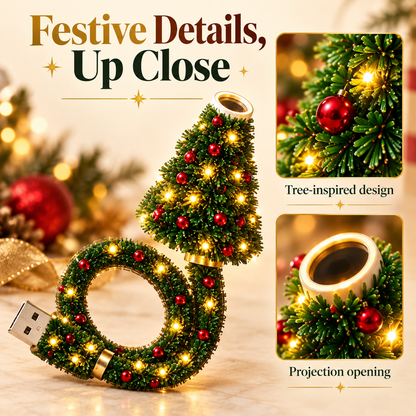 USB Christmas Tree Projector Light