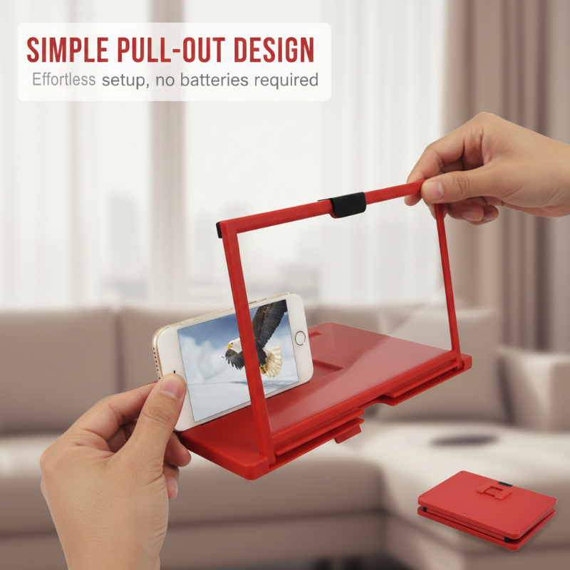 Foldable Mobile Phone Screen Magnifier Stand