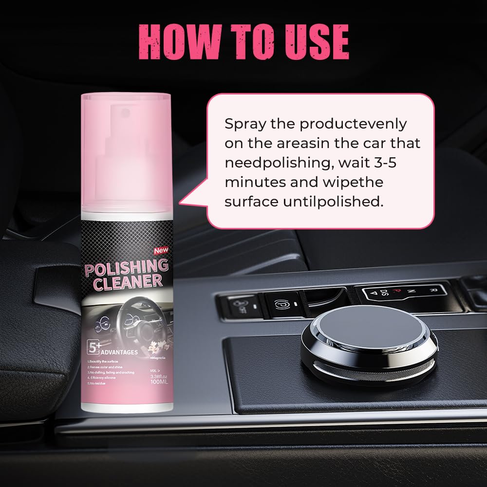 🔥LAST DAY 49% OFF - Polishing Cleaner, Car Interior Cleaner（upsell）