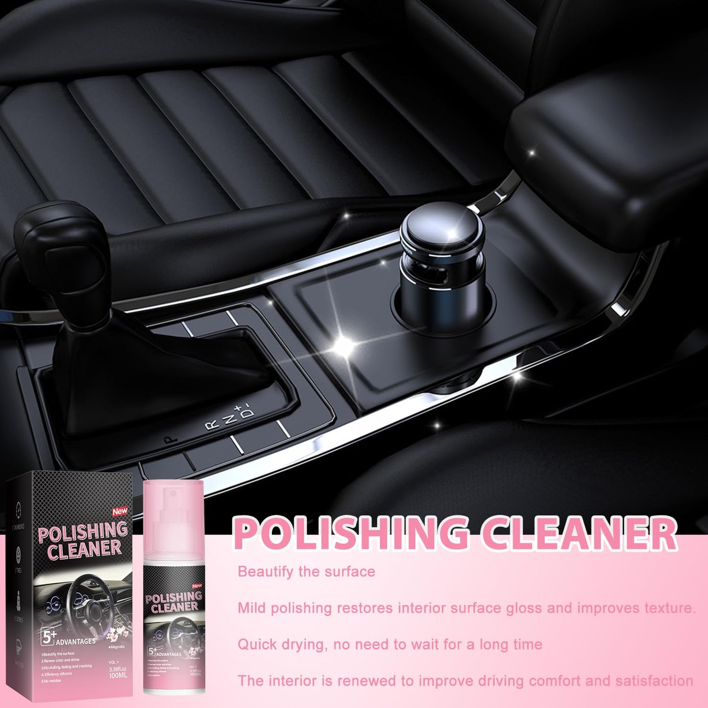 🔥LAST DAY 49% OFF - Polishing Cleaner, Car Interior Cleaner（upsell）