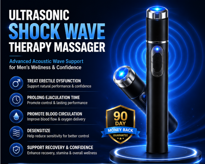 2026 New Advanced Acoustic Shockwave Therapy Device | Male Wellness & Muscle‑Joint Pain Relief