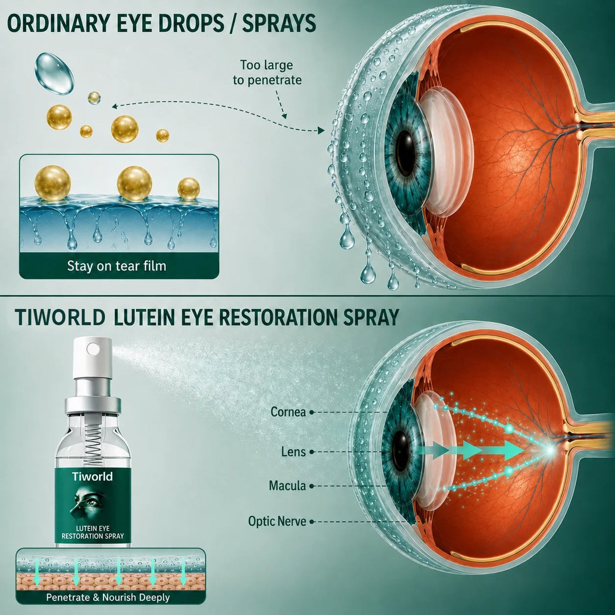 Lutein Eye Care Spray — 10-Second Daily Routine