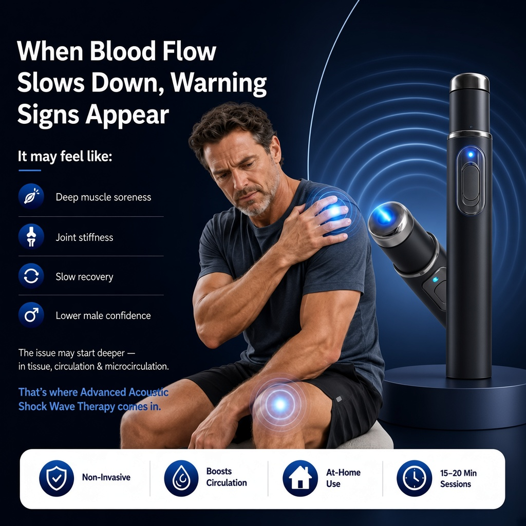 2026 New Advanced Acoustic Shockwave Therapy Device | Male Wellness & Muscle‑Joint Pain Relief