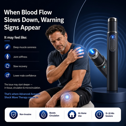 2026 New Advanced Acoustic Shockwave Therapy Device | Male Wellness & Muscle‑Joint Pain Relief