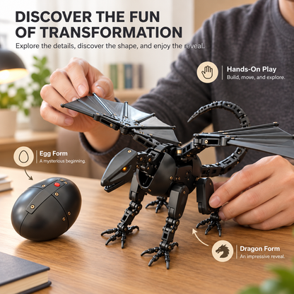 🔥Egg to Dragon Transforming Mechanical Toy