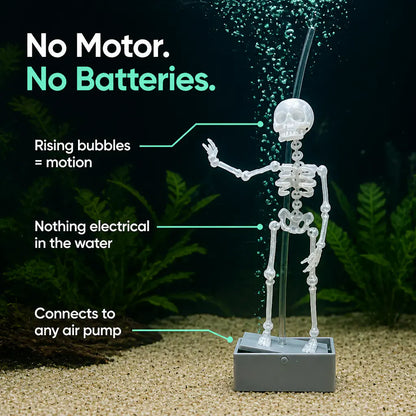 The Dancing Skeleton - Aquarium Bubbler