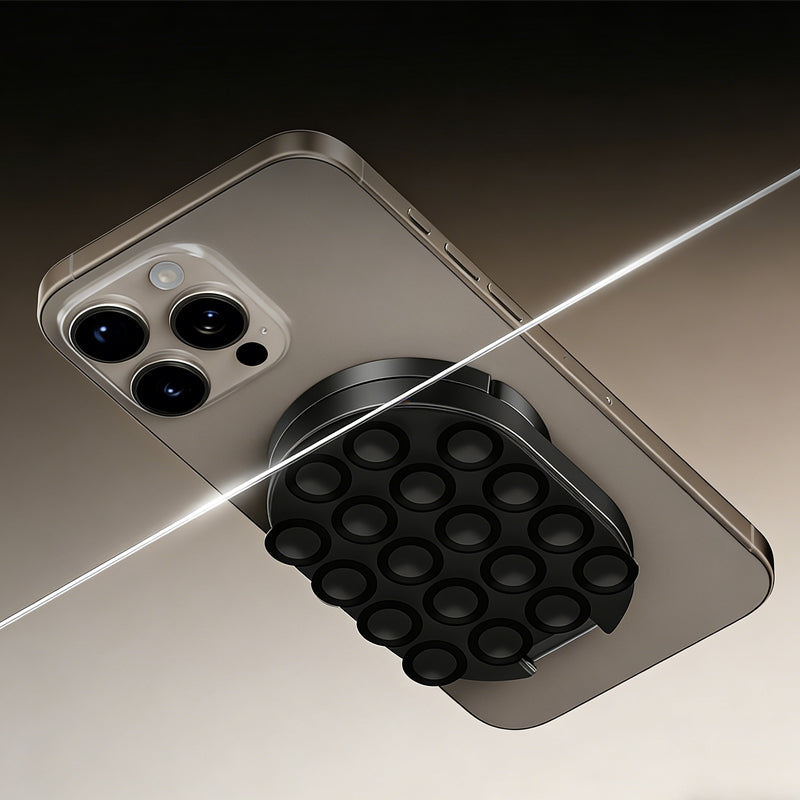 50% OFF NOW! Multifunctional 3-in-1 phone stand – suction cup, magnet & table stand – 360° rotation & compact design – perfect for the car, kitchen, office and travel