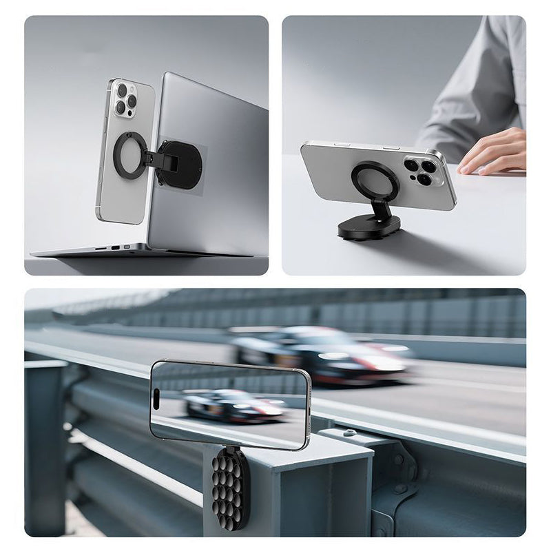 50% OFF NOW! Multifunctional 3-in-1 phone stand – suction cup, magnet & table stand – 360° rotation & compact design – perfect for the car, kitchen, office and travel